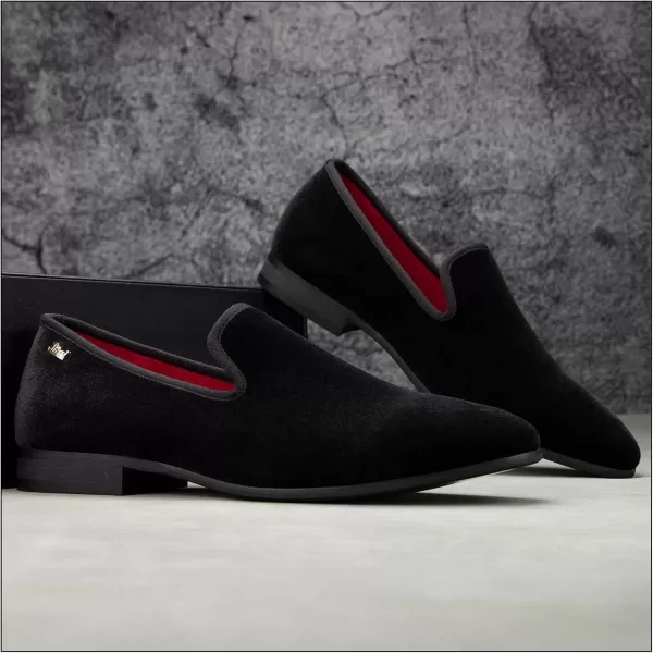 JITAI Men Loafers SlipOn Shoes for Men Fashion Dress Shoes Tuxedo ShoesBlack118