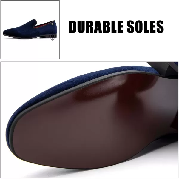 JITAI Men Loafers SlipOn Shoes for Men Fashion Dress Shoes Tuxedo ShoesBlue118