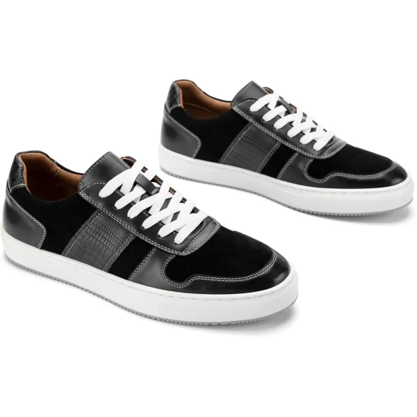JITAI Mens Fashion Sneakers Shoes Lightweight Fashion Shoes with Wingtip Brogue ampamp Laceup Design Casual Business ShoesBlack05