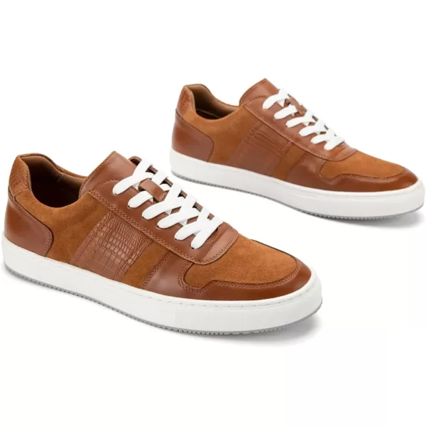 JITAI Mens Fashion Sneakers Shoes Lightweight Fashion Shoes with Wingtip Brogue ampamp Laceup Design Casual Business ShoesBrown06