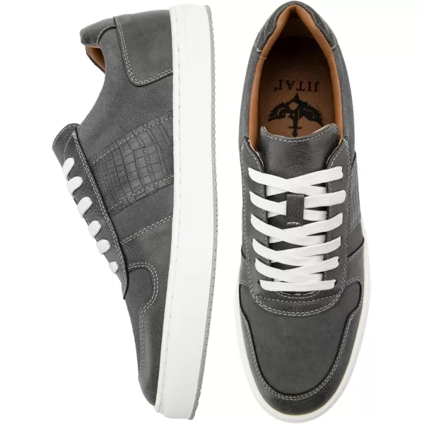 JITAI Mens Fashion Sneakers Shoes Lightweight Fashion Shoes with Wingtip Brogue ampamp Laceup Design Casual Business ShoesGrey02