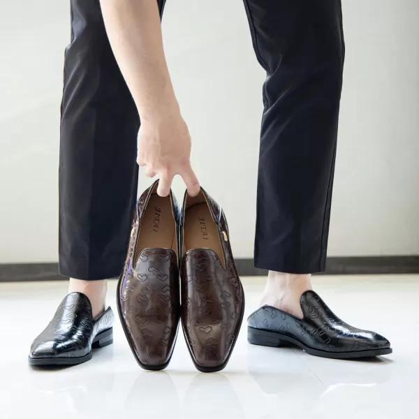 JITAI Mens Penny SlipOn Half Loafers Multifunctional Men Casual ShoesBlack02