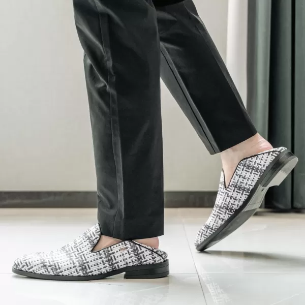 JITAI Mens Penny SlipOn Half Loafers Multifunctional Men Casual ShoesWhite03