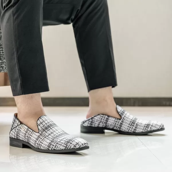 JITAI Mens Penny SlipOn Half Loafers Multifunctional Men Casual ShoesWhite03