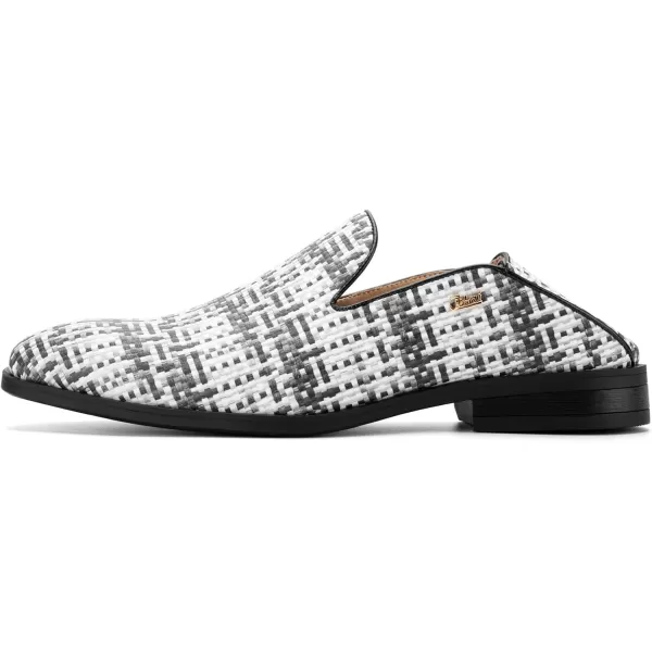 JITAI Mens Penny SlipOn Half Loafers Multifunctional Men Casual ShoesWhite03