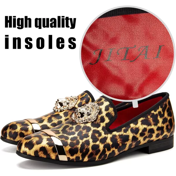 JITAI Mens Penny SlipOn Leather Lined Loafer Luxury Men ShoesBlack05