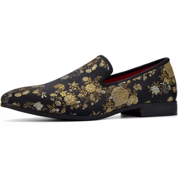 JITAI Men Loafers SlipOn Shoes for Men Fashion Dress Shoes Tuxedo ShoesGold08
