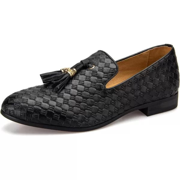 JITAI Mens Fashion Loafers Wedding Shoes Loafers for Men Party ShoesBlack09