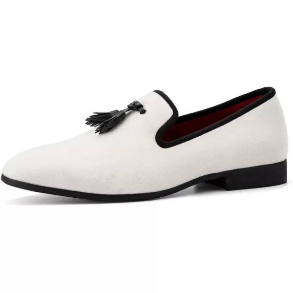 JITAI Mens Fashion Loafers Wedding Shoes Loafers for Men Party ShoesWhite129