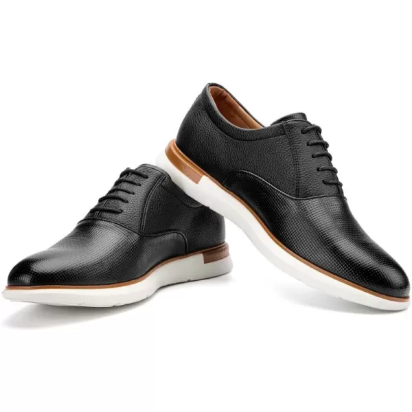JITAI Mens Oxford Dress Shoes Lightweight Fashion Shoes with Wingtip Brogue ampamp Laceup DesignBlack06