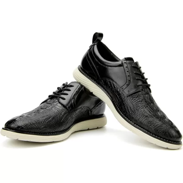 JITAI Mens Oxford ShoesDress Shoes Laceup Wingtip Brogue Shoe Mens Lightweight Fashion ShoesBlack25