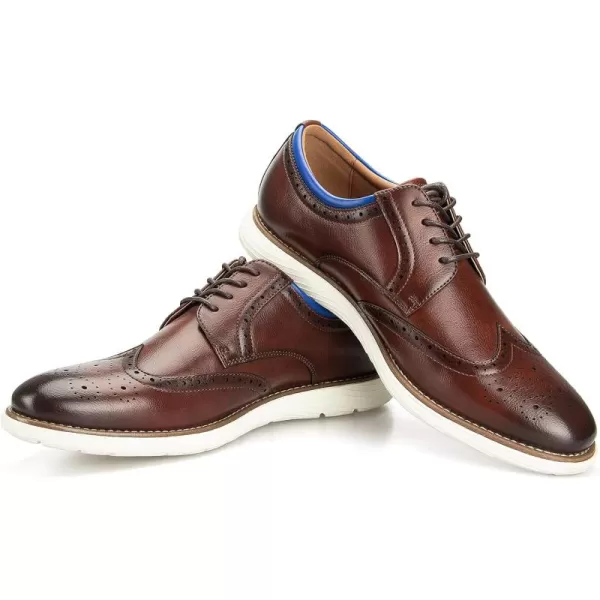 JITAI Mens Oxford ShoesDress Shoes Laceup Wingtip Brogue Shoe Mens Lightweight Fashion ShoesBrown15