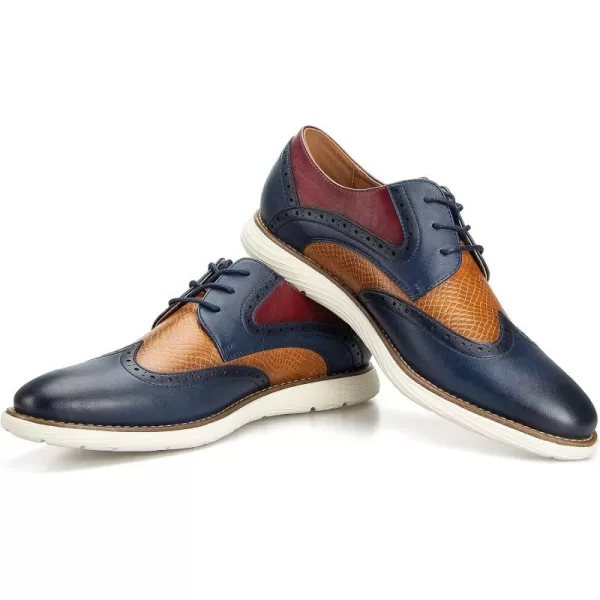 JITAI Mens Oxford ShoesDress Shoes Laceup Wingtip Brogue Shoe Mens Lightweight Fashion ShoesColor05