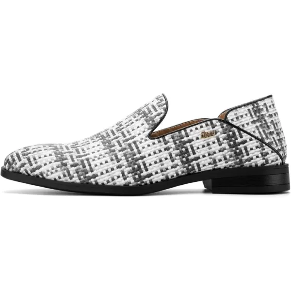 JITAI Mens Penny SlipOn Half Loafers Multifunctional Men Casual ShoesWhite03
