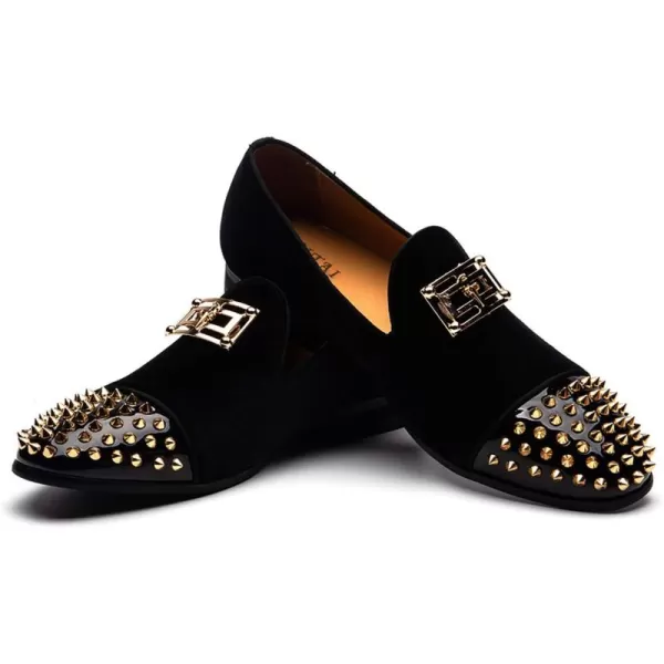 JITAI Mens Penny SlipOn Leather Lined Loafer Luxury Men ShoesBlack03