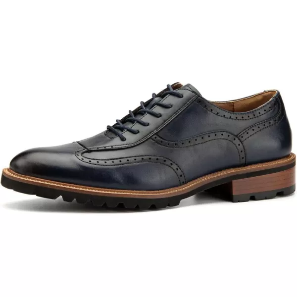 JITAI Oxford Shoes for Men Dress Shoes for Men Casual Shoes Comfortable Mens ShoesBlue03