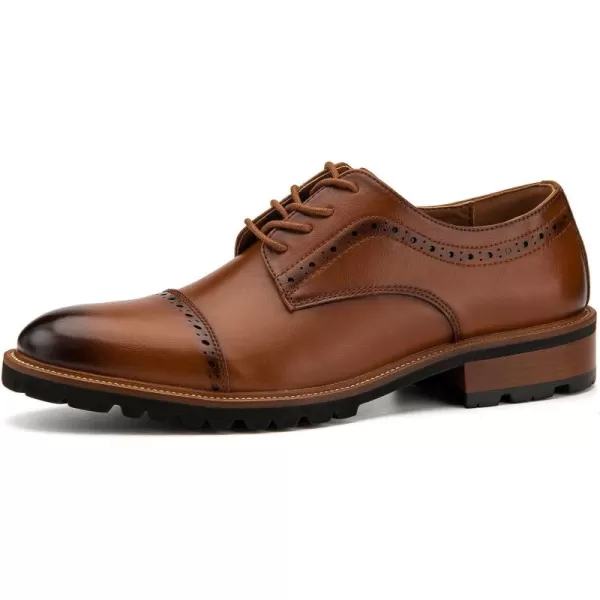 JITAI Oxford Shoes for Men Dress Shoes for Men Casual Shoes Comfortable Mens ShoesBrown04