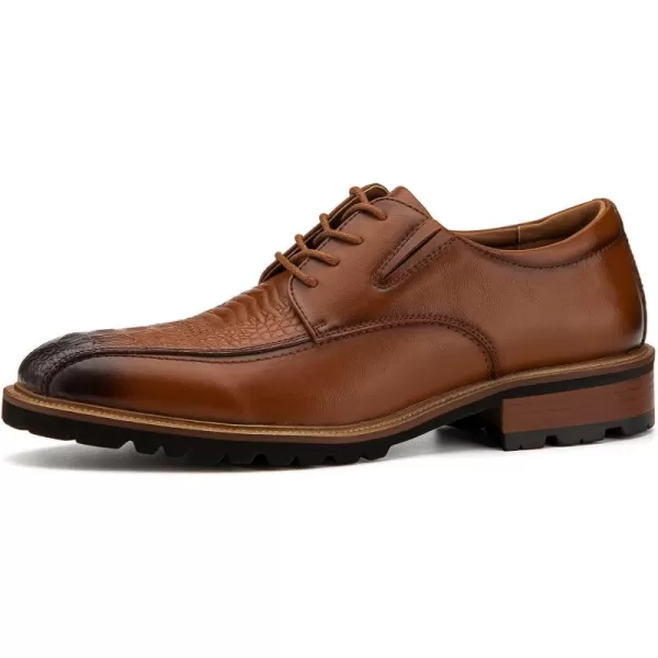 JITAI Oxford Shoes for Men Dress Shoes for Men Casual Shoes Comfortable Mens ShoesBrown06