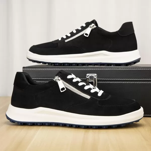 JITAI Mens Fashion Sneakers Shoes Lightweight Fashion Shoes with Wingtip Brogue ampamp Laceup Design Casual Business ShoesBlack01
