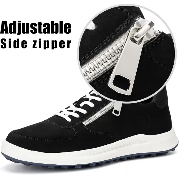 JITAI Mens Fashion Sneakers Shoes Lightweight Fashion Shoes with Wingtip Brogue ampamp Laceup Design Casual Business ShoesBlack01