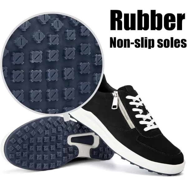 JITAI Mens Fashion Sneakers Shoes Lightweight Fashion Shoes with Wingtip Brogue ampamp Laceup Design Casual Business ShoesBlack01
