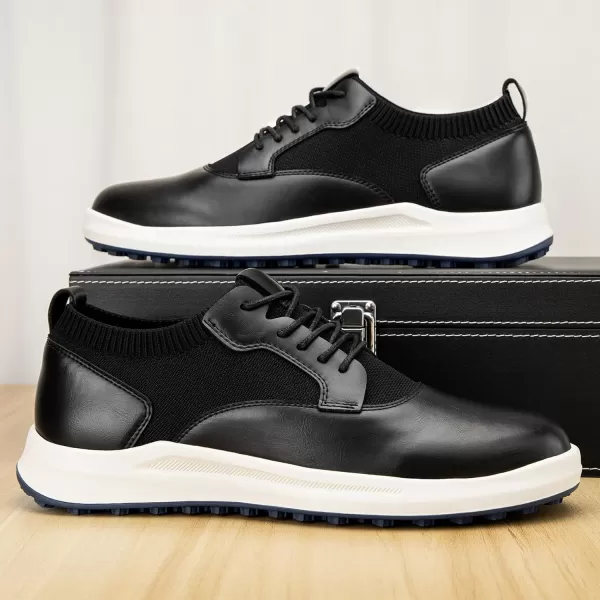 JITAI Mens Fashion Sneakers Shoes Lightweight Fashion Shoes with Wingtip Brogue ampamp Laceup Design Casual Business ShoesBlack03