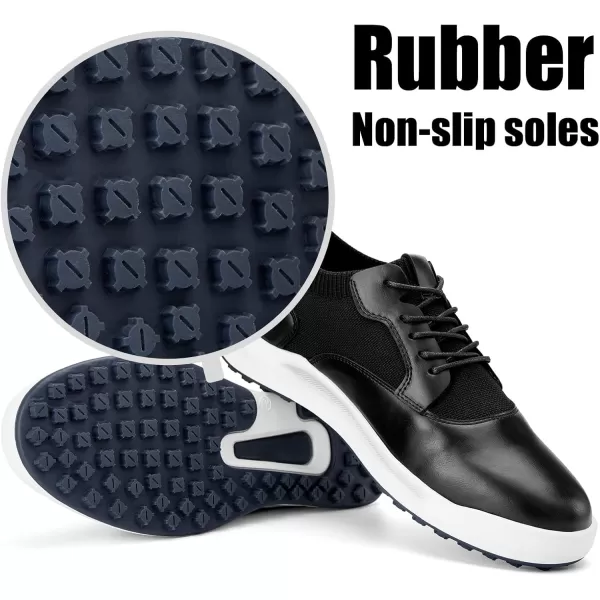 JITAI Mens Fashion Sneakers Shoes Lightweight Fashion Shoes with Wingtip Brogue ampamp Laceup Design Casual Business ShoesBlack03
