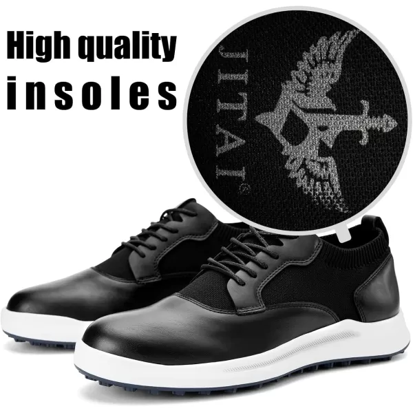 JITAI Mens Fashion Sneakers Shoes Lightweight Fashion Shoes with Wingtip Brogue ampamp Laceup Design Casual Business ShoesBlack03