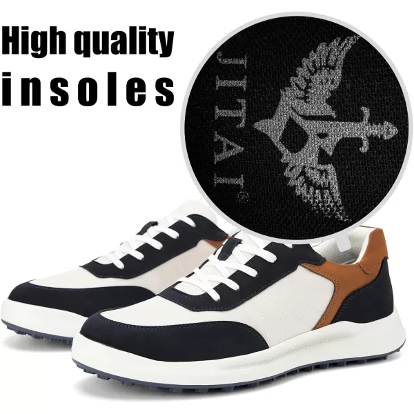 JITAI Mens Fashion Sneakers Shoes Lightweight Fashion Shoes with Wingtip Brogue ampamp Laceup Design Casual Business ShoesBlue02