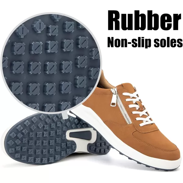 JITAI Mens Fashion Sneakers Shoes Lightweight Fashion Shoes with Wingtip Brogue ampamp Laceup Design Casual Business ShoesBrown01