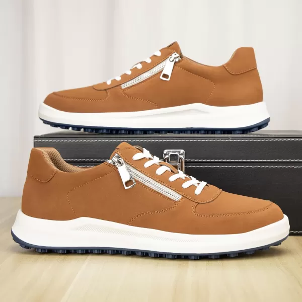 JITAI Mens Fashion Sneakers Shoes Lightweight Fashion Shoes with Wingtip Brogue ampamp Laceup Design Casual Business ShoesBrown01