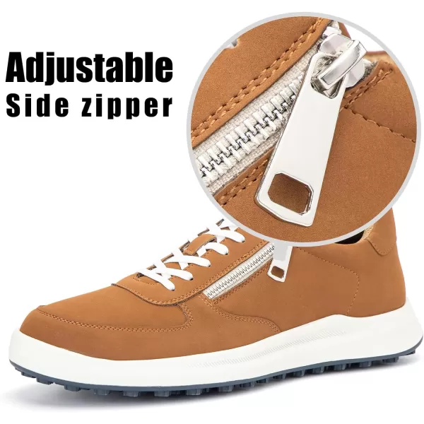 JITAI Mens Fashion Sneakers Shoes Lightweight Fashion Shoes with Wingtip Brogue ampamp Laceup Design Casual Business ShoesBrown01