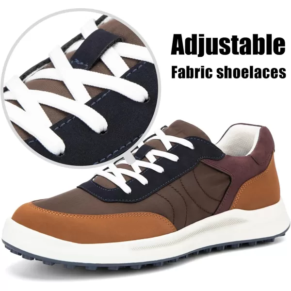 JITAI Mens Fashion Sneakers Shoes Lightweight Fashion Shoes with Wingtip Brogue ampamp Laceup Design Casual Business ShoesBrown02