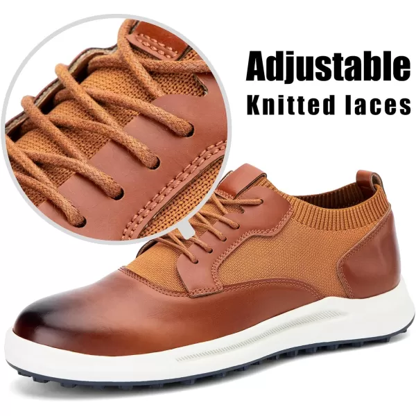 JITAI Mens Fashion Sneakers Shoes Lightweight Fashion Shoes with Wingtip Brogue ampamp Laceup Design Casual Business ShoesBrown03