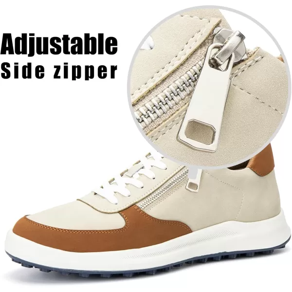 JITAI Mens Fashion Sneakers Shoes Lightweight Fashion Shoes with Wingtip Brogue ampamp Laceup Design Casual Business ShoesWhite01