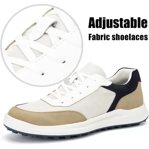 JITAI Mens Fashion Sneakers Shoes Lightweight Fashion Shoes with Wingtip Brogue ampamp Laceup Design Casual Business ShoesWhite02