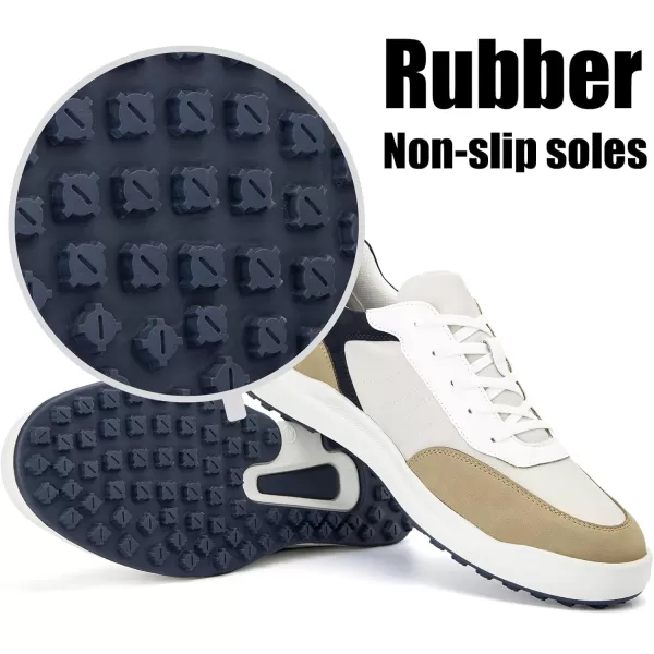 JITAI Mens Fashion Sneakers Shoes Lightweight Fashion Shoes with Wingtip Brogue ampamp Laceup Design Casual Business ShoesWhite02