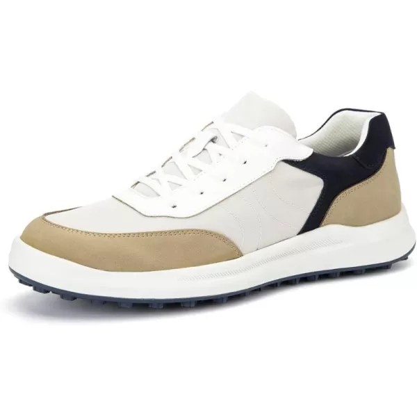 JITAI Mens Fashion Sneakers Shoes Lightweight Fashion Shoes with Wingtip Brogue ampamp Laceup Design Casual Business ShoesWhite02