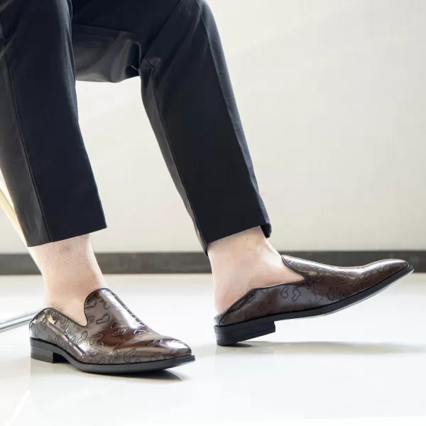 JITAI Luxury Men Shoes Black Loafers Leather Men s Casual Shoes Brand ComfortableBrown17