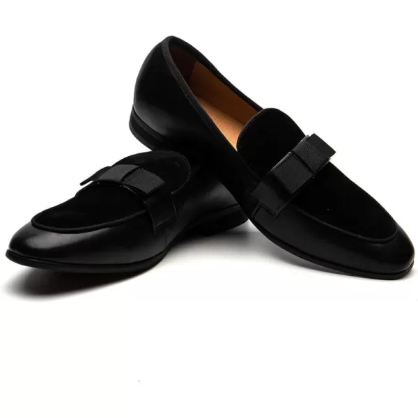 JITAI Mens Lindford Moc Toe Bit Slipon Penny Loafer Party ShoesBlack01