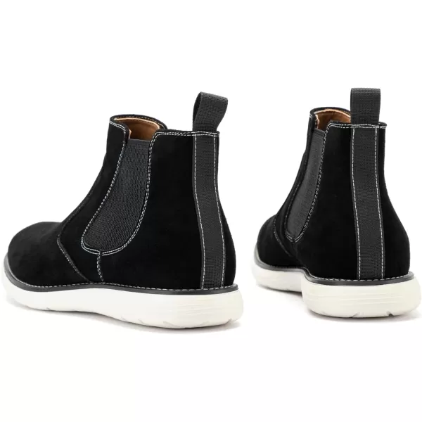 imageJITAI Mens Suede Leather Chelsea Boots Classic Elastic Dress Ankle Boots for MenBlack03