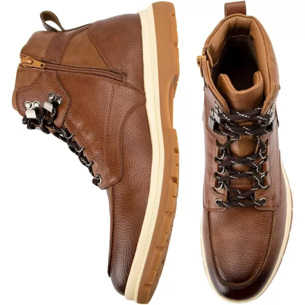 imageJITAI Men Oxford Boots Laceup Casual and Comfortable Mens BootsBrown01