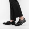imageJITAI Mens Lindford Moc Toe Bit Slipon Penny Loafer Party ShoesBlack06
