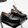 imageJITAI Mens Lindford Moc Toe Bit Slipon Penny Loafer Party ShoesBlack06