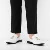 imageJITAI Mens Lindford Moc Toe Bit Slipon Penny Loafer Party ShoesWhite06