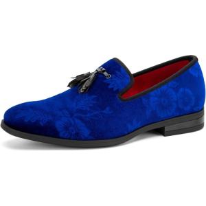 imageJITAI Mens Fashion Loafers Wedding Shoes Loafers for Men Party ShoesBlue30
