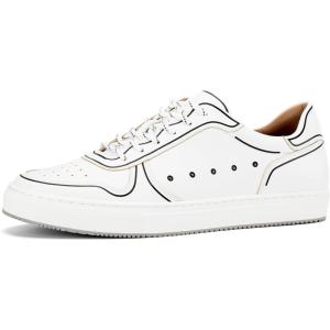 imageJITAI Mens Fashion Sneakers Shoes Lightweight Fashion Shoes with Wingtip Brogue ampamp Laceup Design Casual Business ShoesWhite08