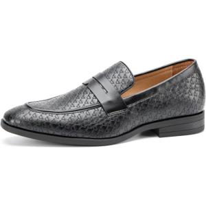 imageJITAI Mens Velvet Loafers Dress Shoes Loafers for Men Tuxedo Suit ShoesBlack42