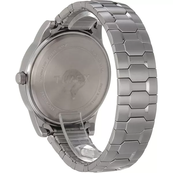 Mens Citation 42mm Quartz Watch with Stainless Steel StrapMississippi State Bulldogs