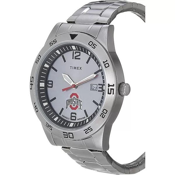 Mens Citation 42mm Quartz Watch with Stainless Steel StrapOhio State Buckeyes